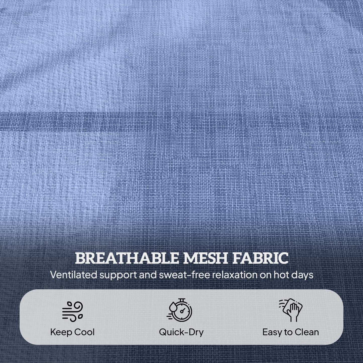 Folding Lounge Chair W Reclining Back, Gray